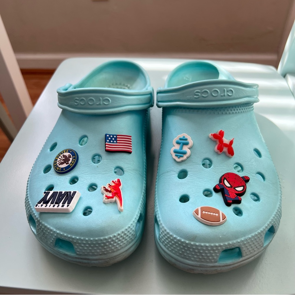 Men Blue Crocs